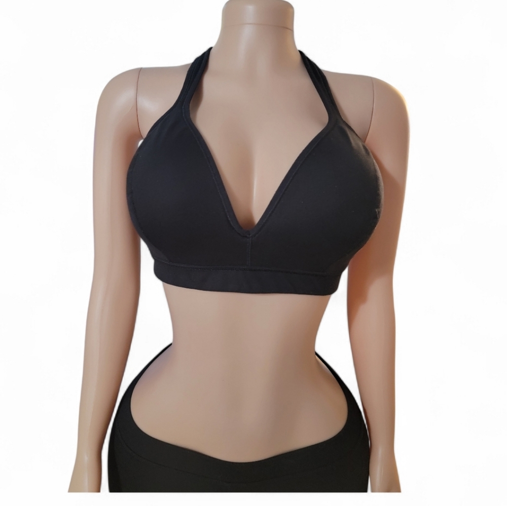 Athleta Black Halter Top